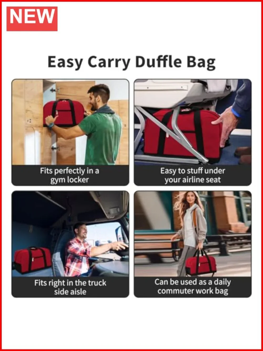 Small Gym Bag 14inch Lightweight Carry On Mini Duffel Bag for Travel Sport